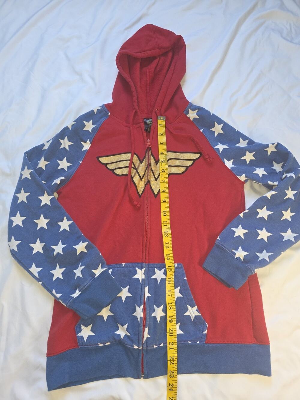 DC Comics Originals Wonder Woman Zip Up Sweatshirt Hoodie Hooded Large